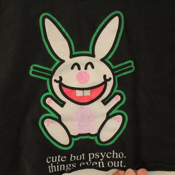 Y2K Cute but Psycho Bunny Cut Off Crop - Picture 4 of 5